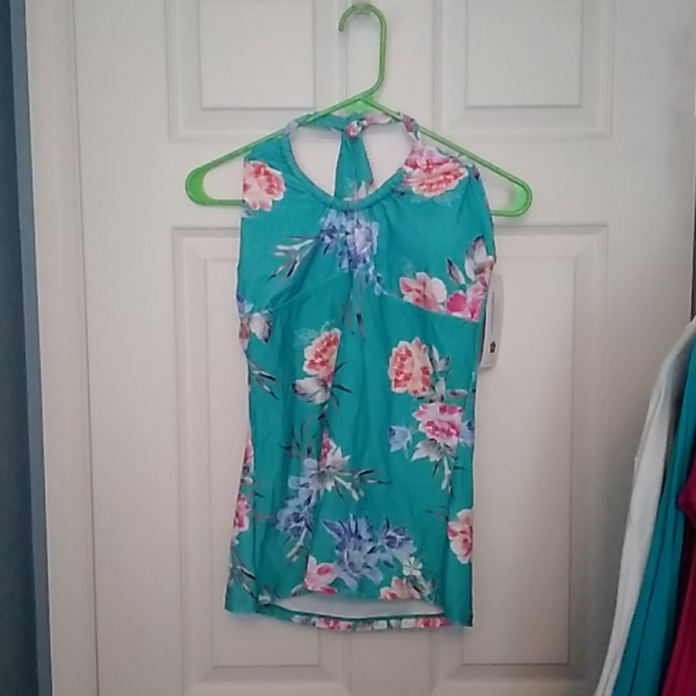 Hapari scoop neck tankini top